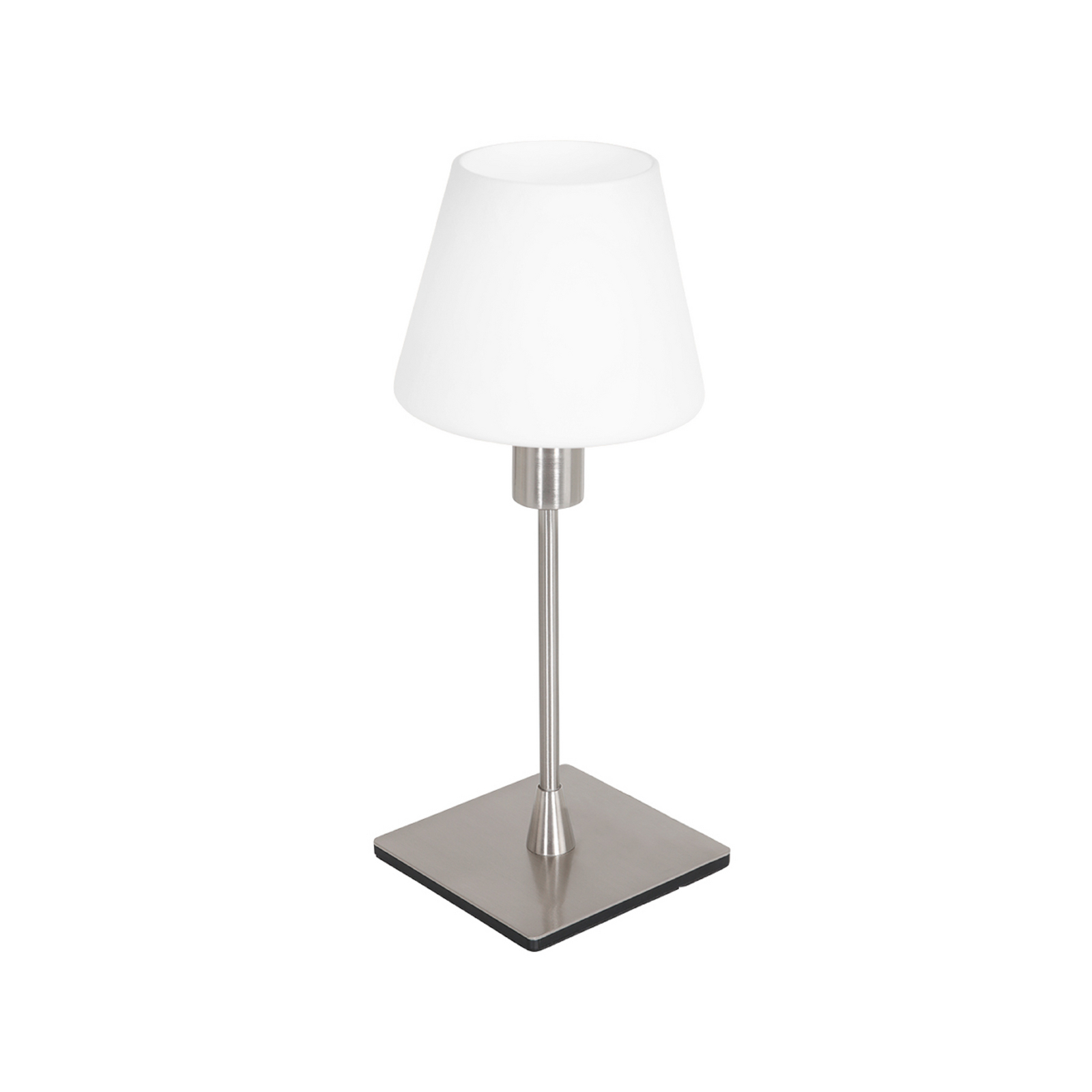 Galda lampa „Ancilla“, tērauds, augstums 33 cm, metāls, stikls, E14