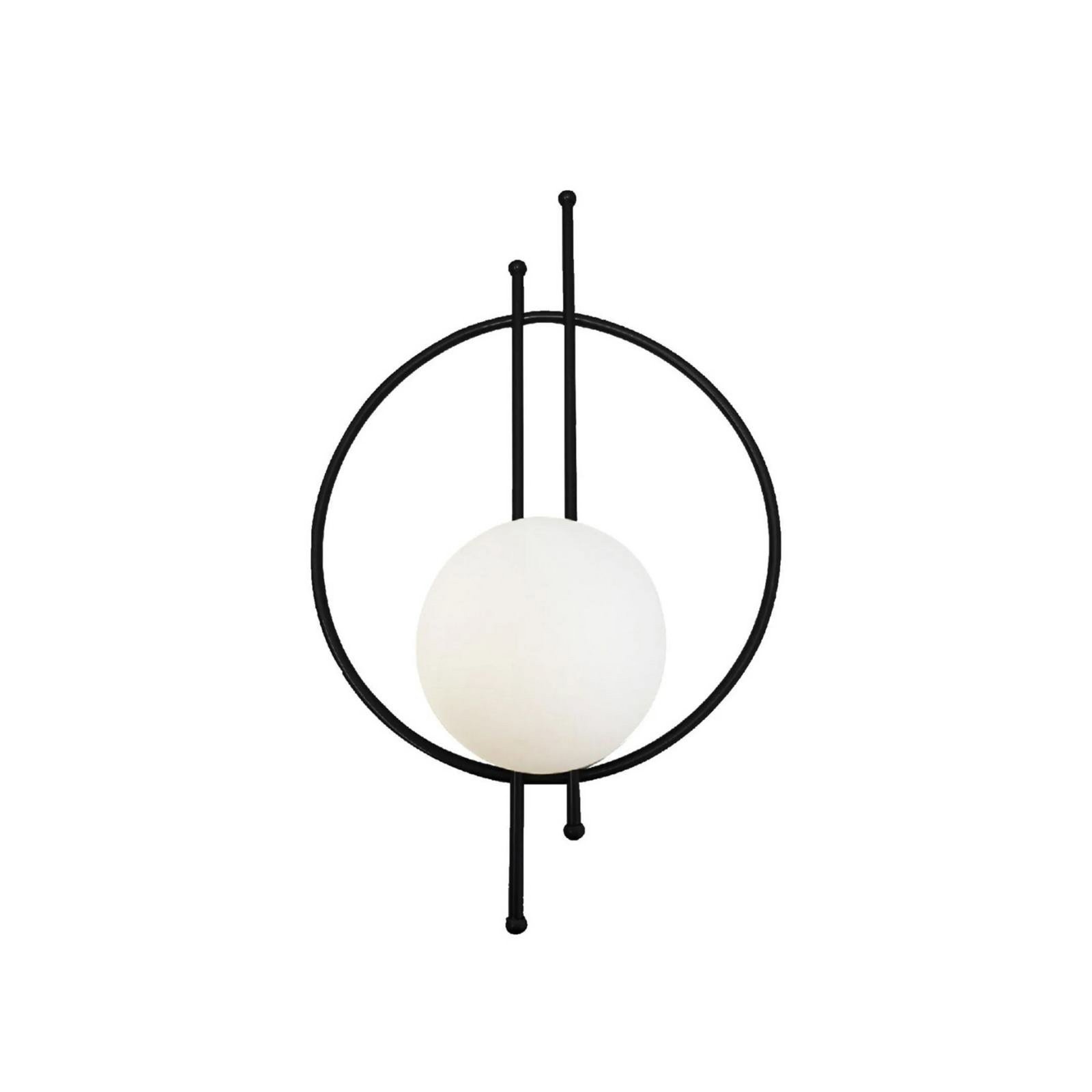 Vintoise vägglampa, svart, glas/metall, höjd 55 cm Vintoise vägglampa, svart, glas/metall, höjd 55 cm