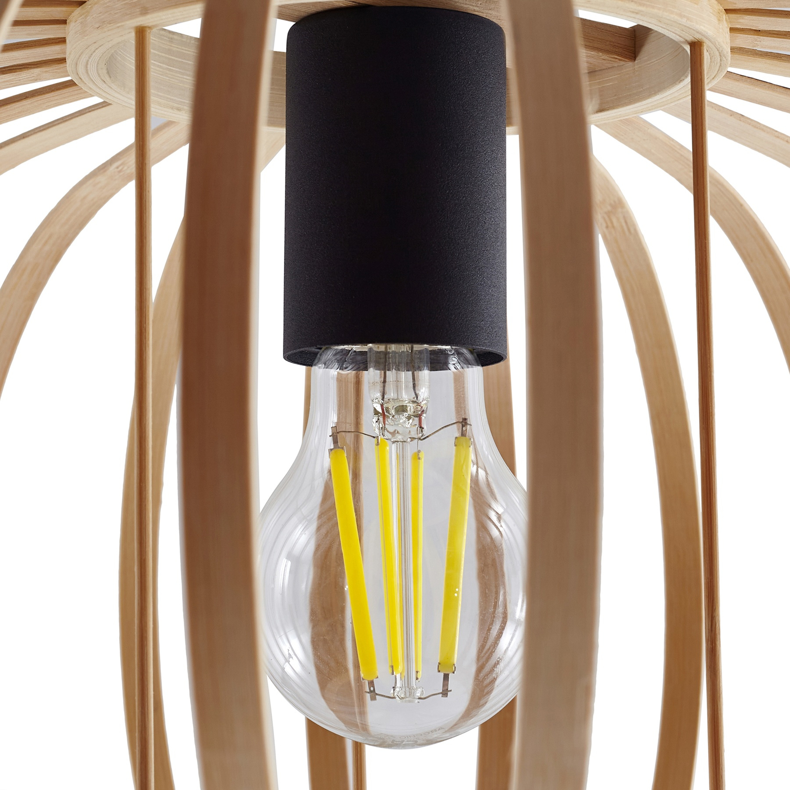 Lielle Loftlampe Ø40 Bambus - Lindby