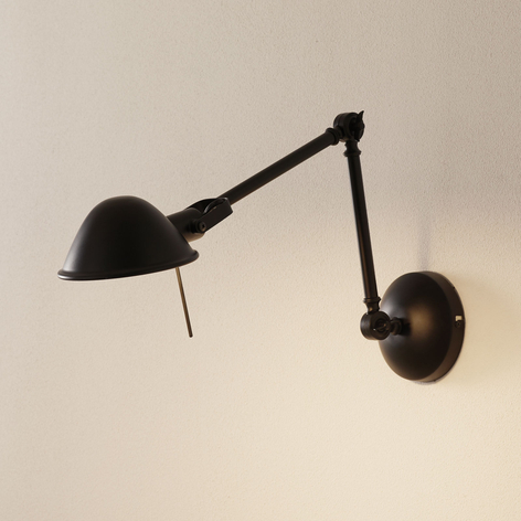 Flexibel vägglampa Torana i svart