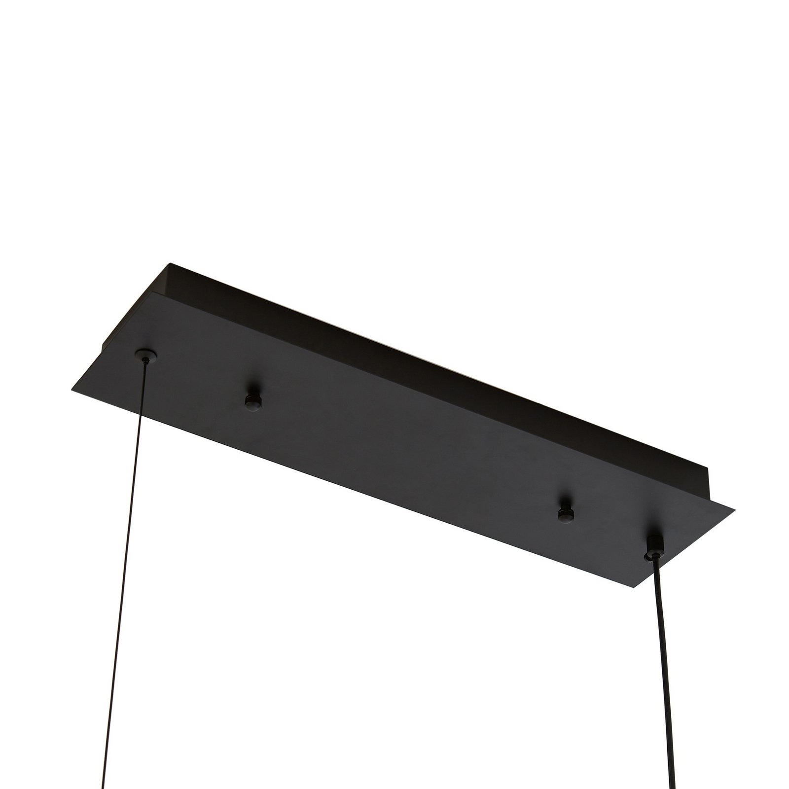 Lucande LED pendant light Kisune, black/white, metal