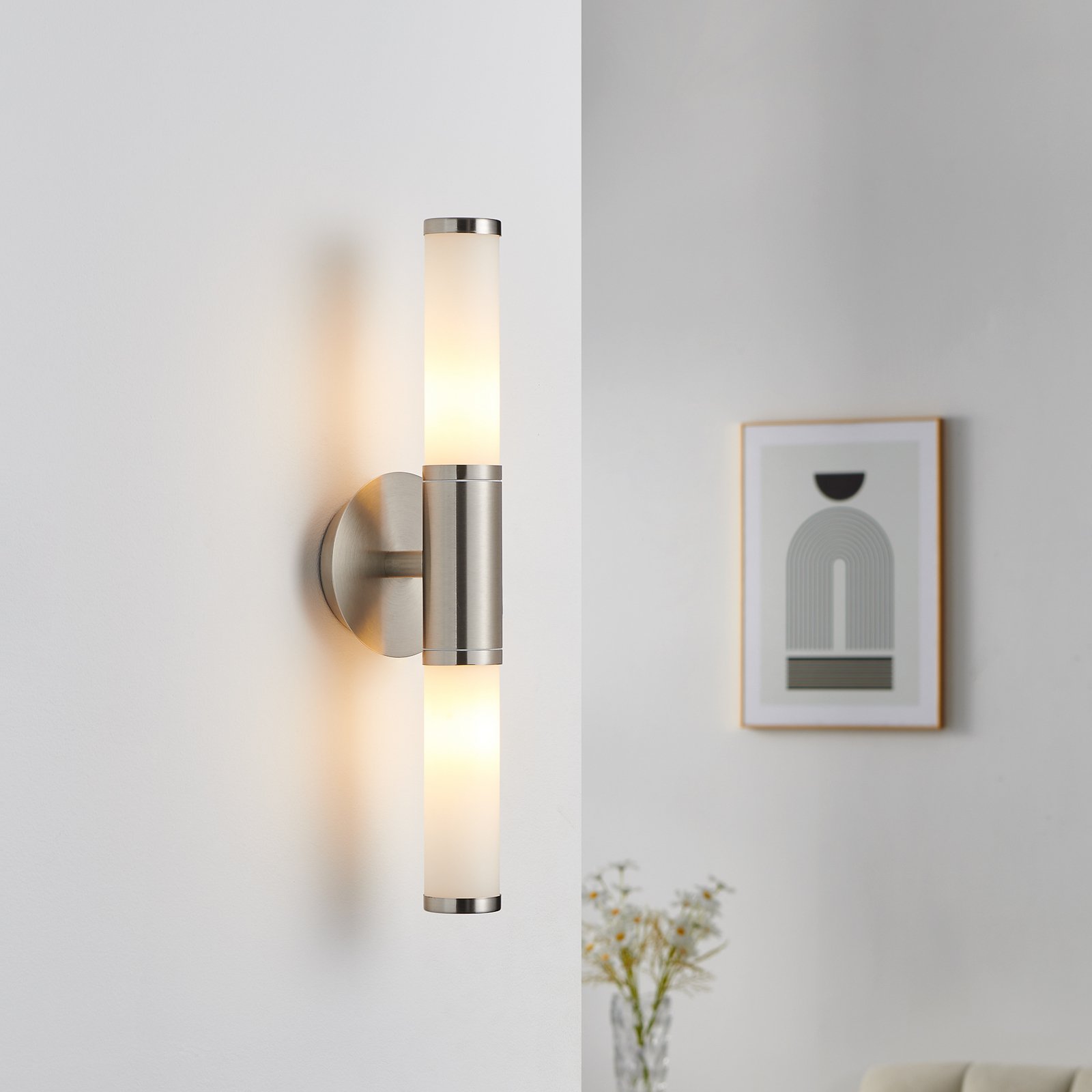 Miellyttävä Palmo-seinävalaisin, 2-osainen nikkeli