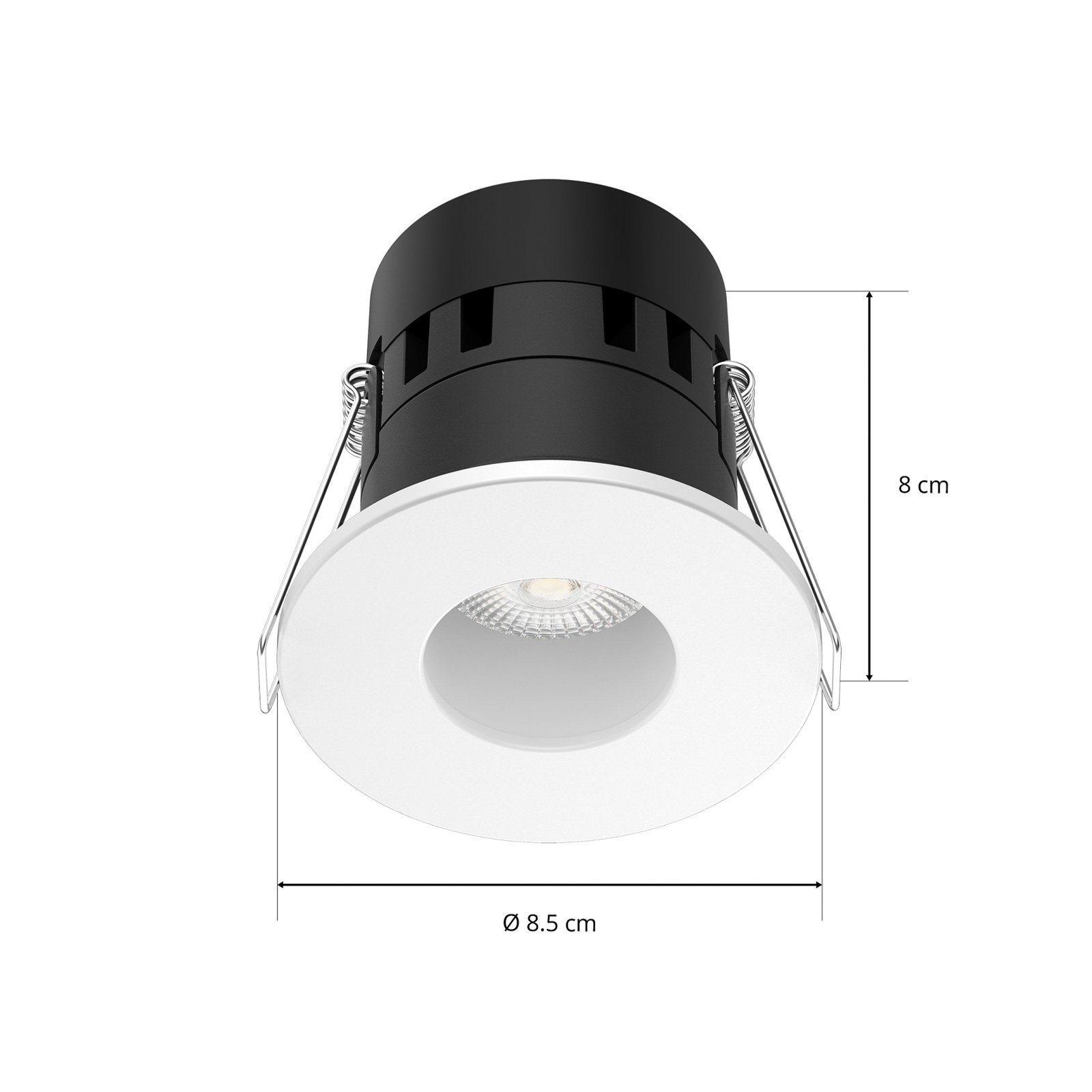 Arcchio Tempurino LED-indbygningsspot, 8 cm, 30°