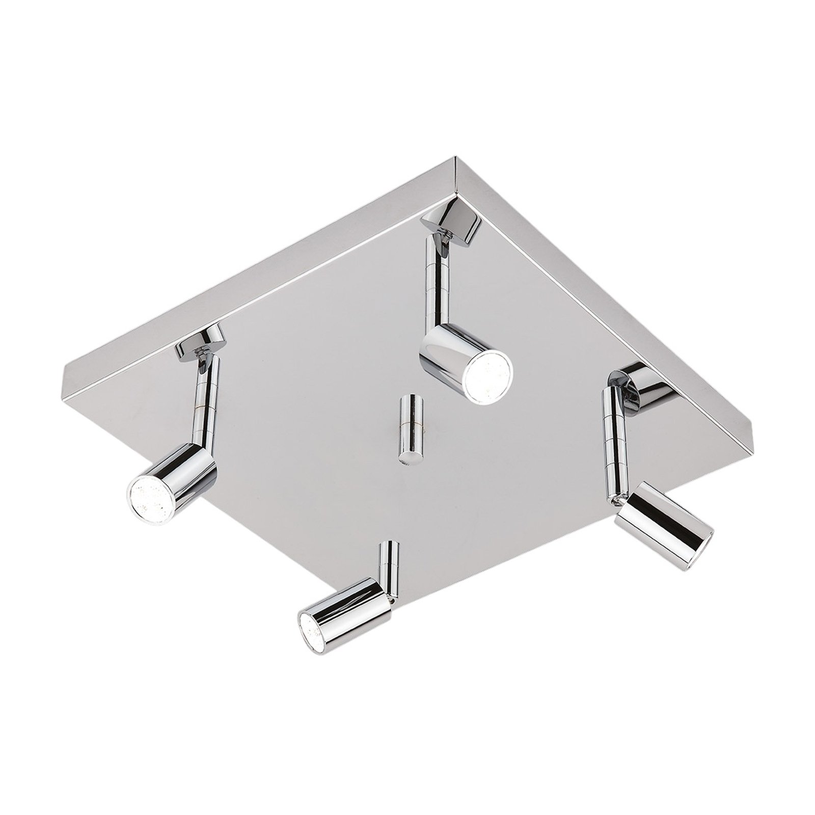 Square LED ceiling light Karen 4-bulb