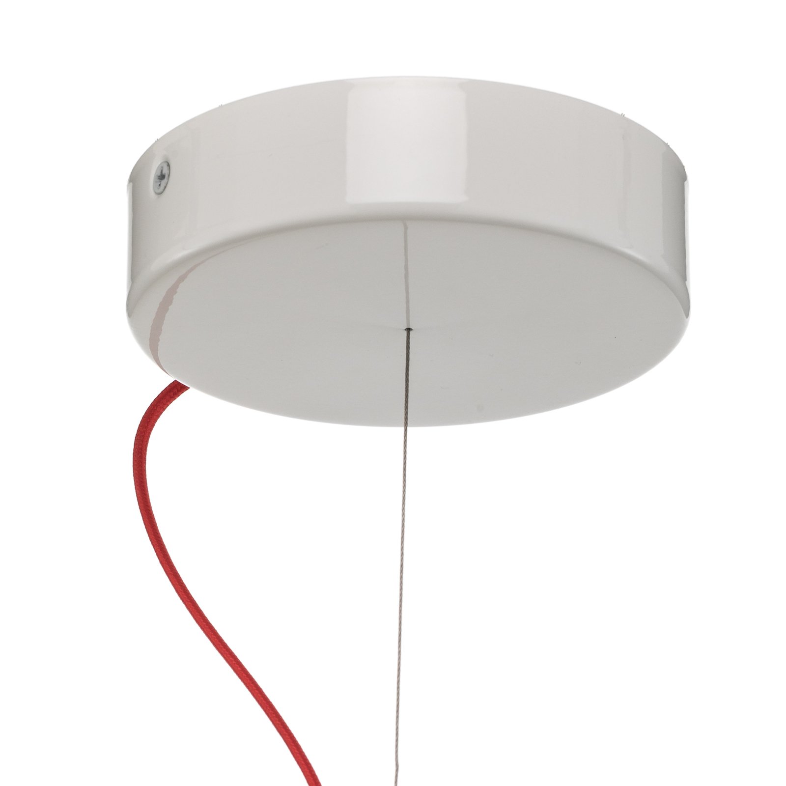 Clizia Mama Non Mama Hängelampe, Ø 53 cm, weiß/rot - Slamp