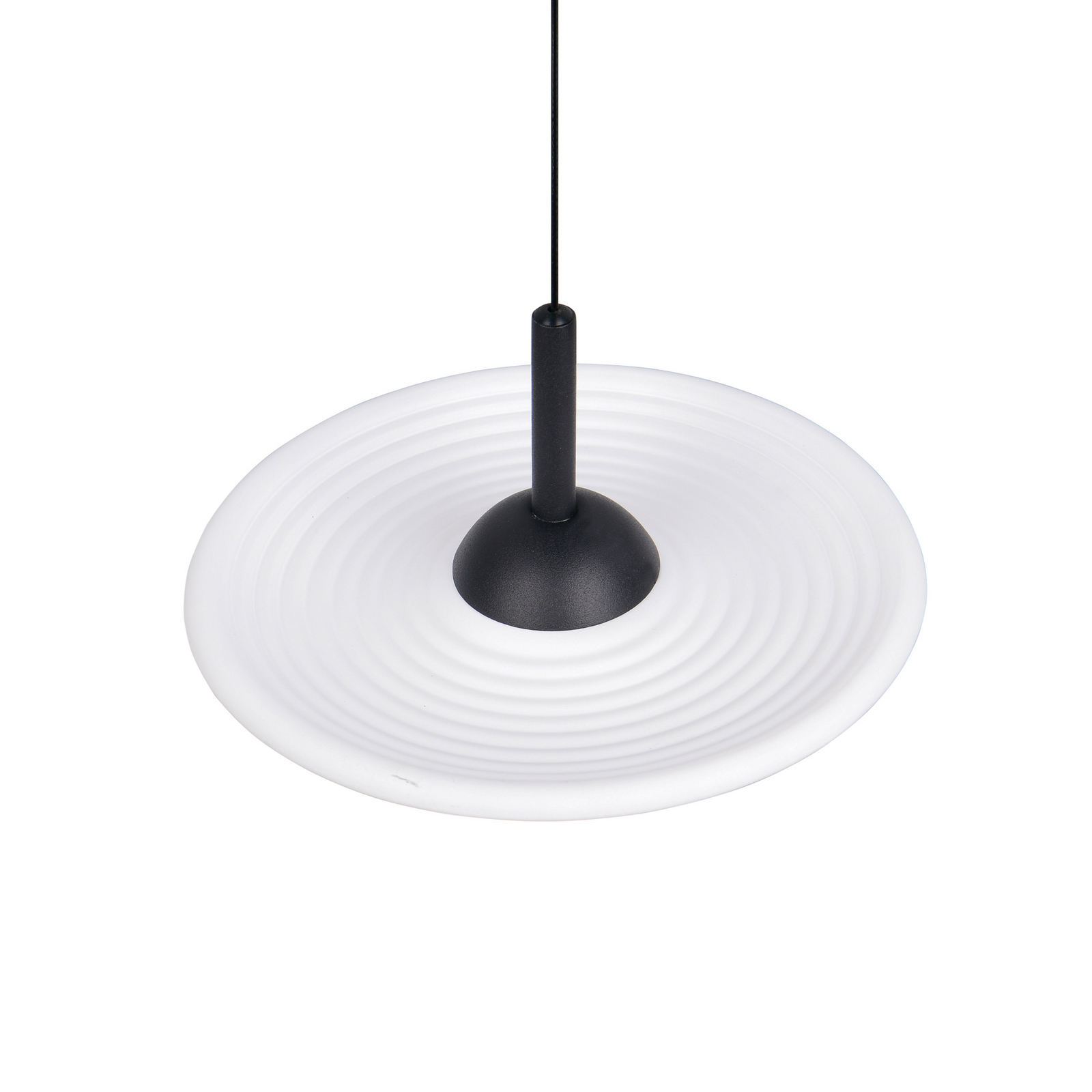 LED висяща лампа „Sirena“, бяла, Ø 20 см, стъкло, CCT LED висяща лампа „Sirena“, бяла, Ø 20 см, стъкло, CCT