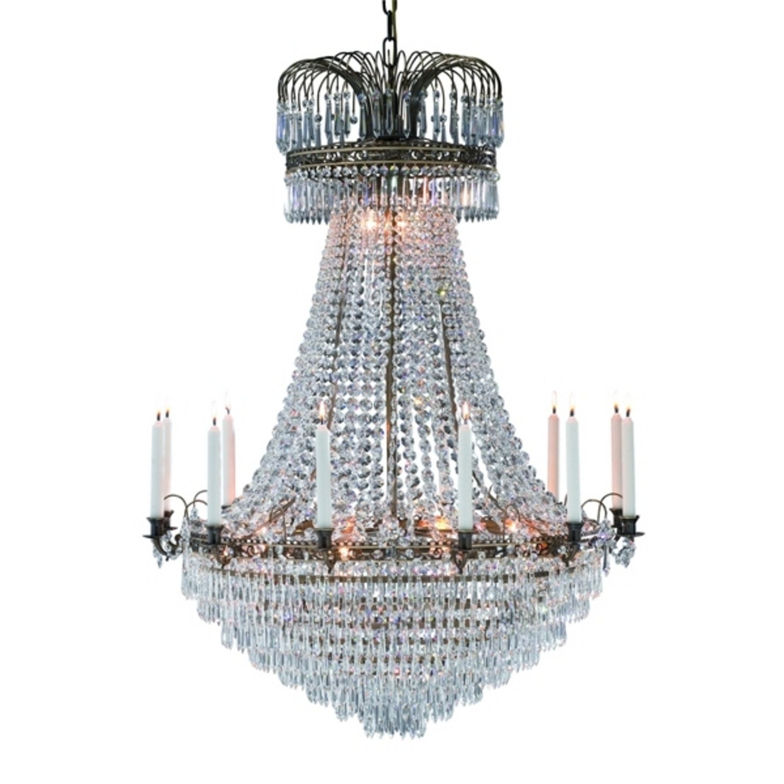 Markslöjd Candelabru magnific lumânări Läckö 92 cm - Camera de zi / sufragerie - antic transparent - Cristal