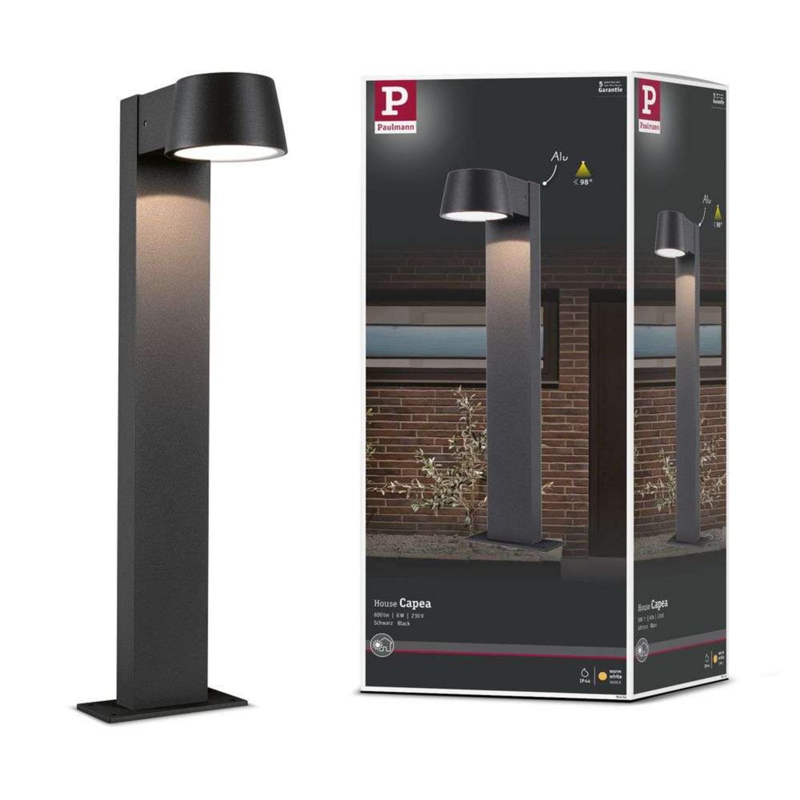 Capea Trädgårdslampa H50 Alu/Antracit - Paulmann