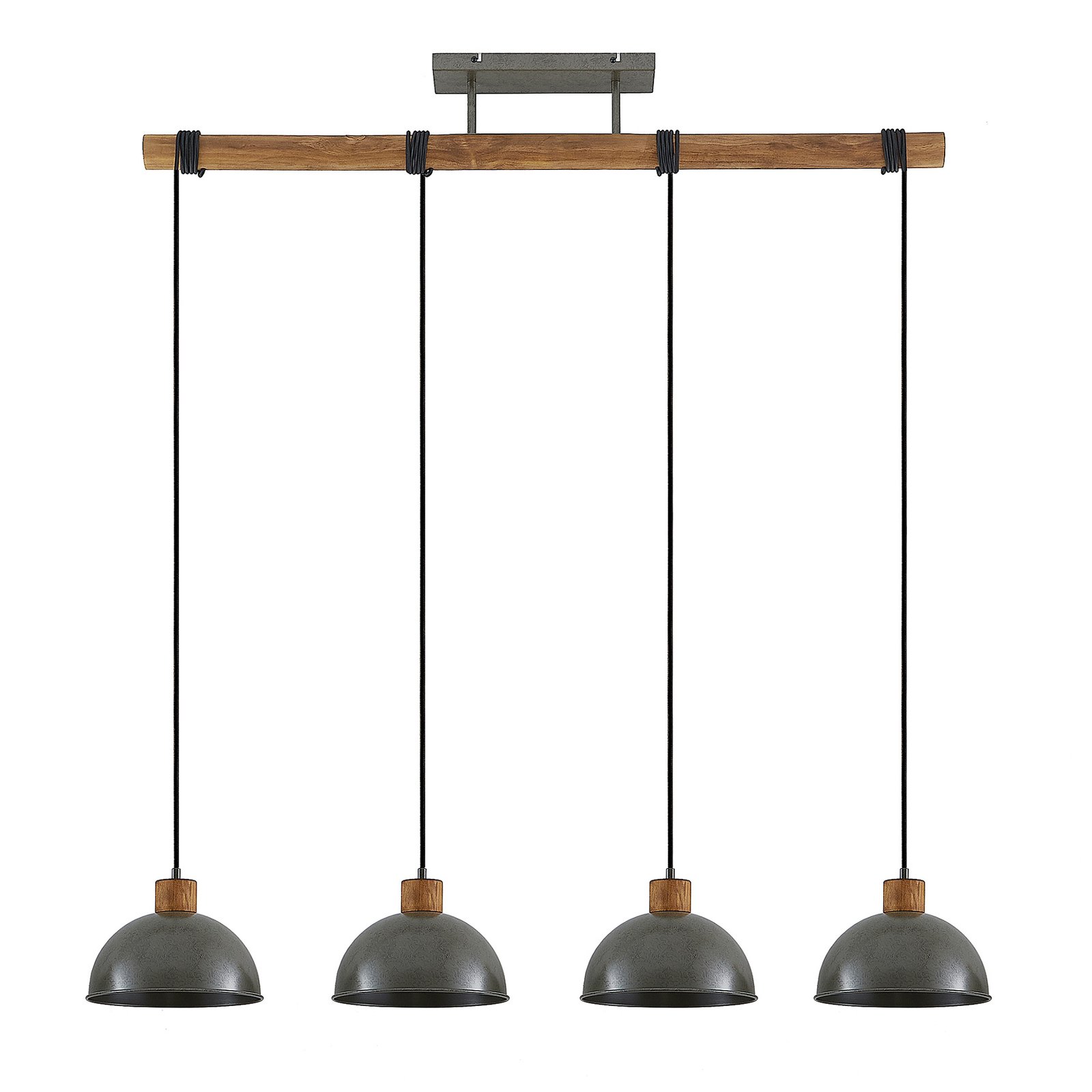 Lindby Durbis hanging light hand-coloured, 4-bulb