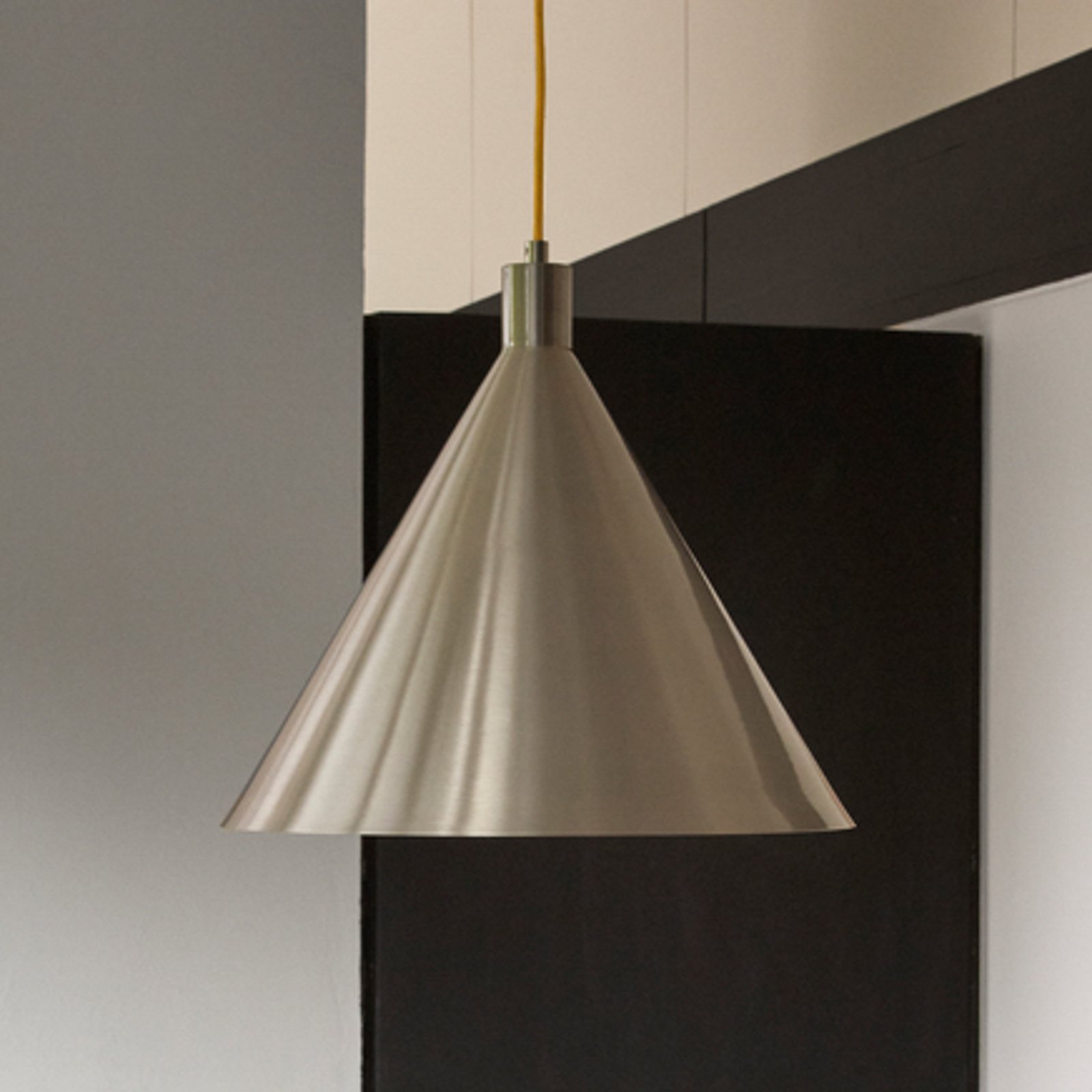 Lampa Wisząca Ø40 Nickel/Yellow - Hübsch