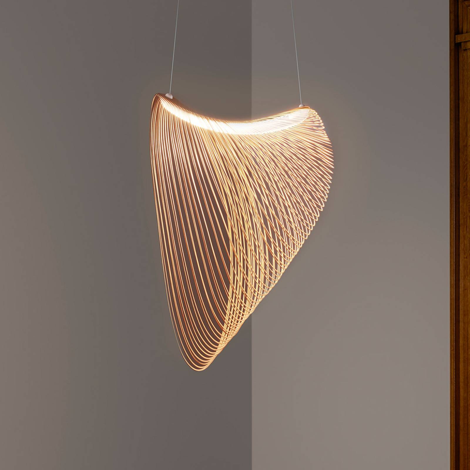 Zdjęcia - Żyrandol / lampa Luceplan Illan drewniana lampa wisząca LED Ø 80 cm 