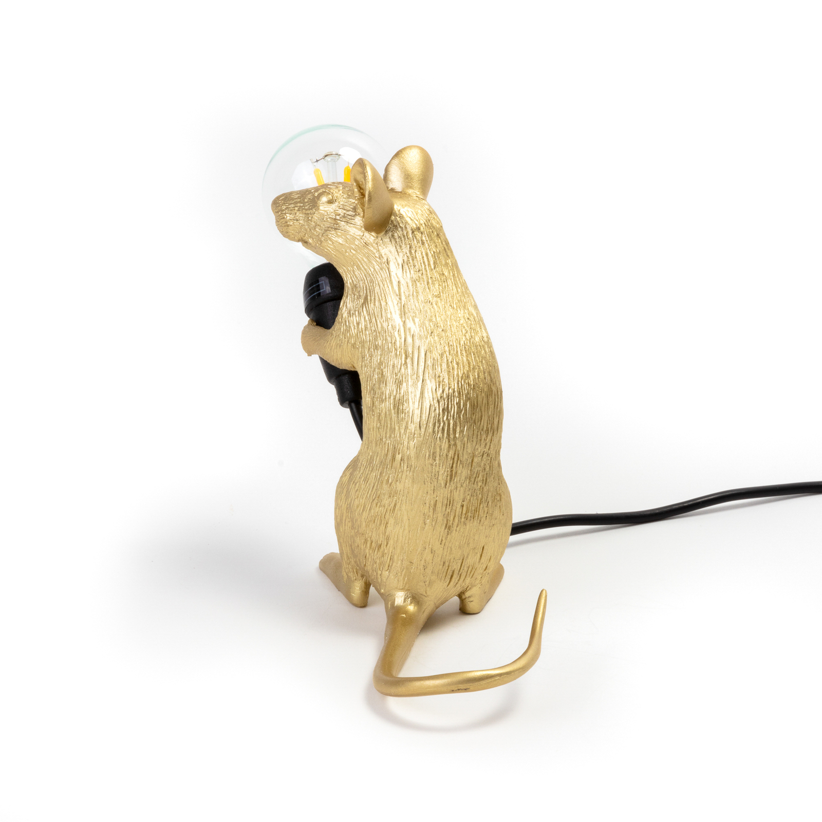 Mouse Lamp Mac Sitting Bordslampa Guld - Seletti