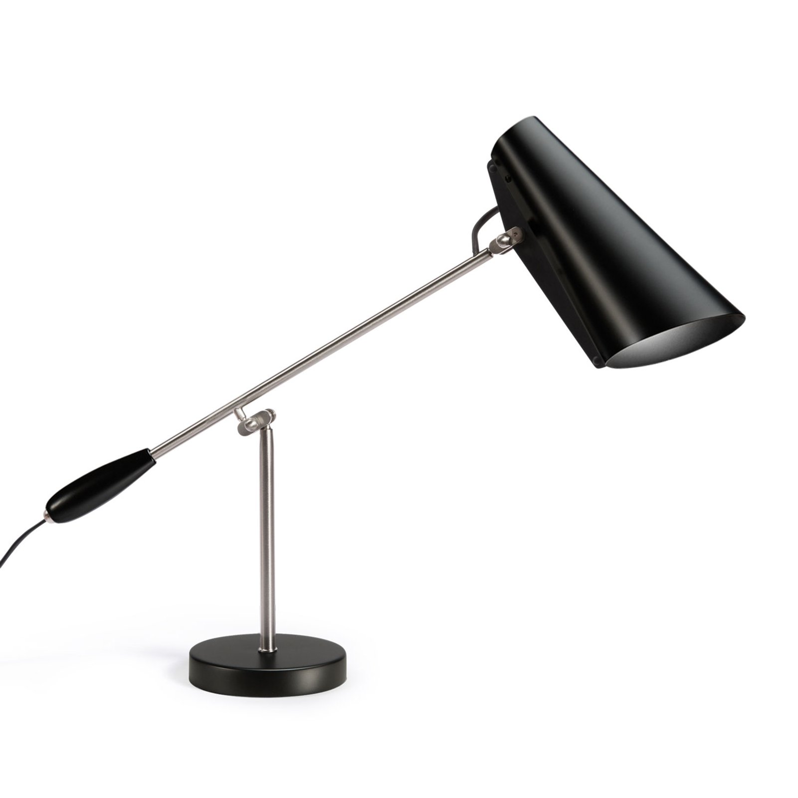 Northern Birdy - lampe à poser en noir et acier