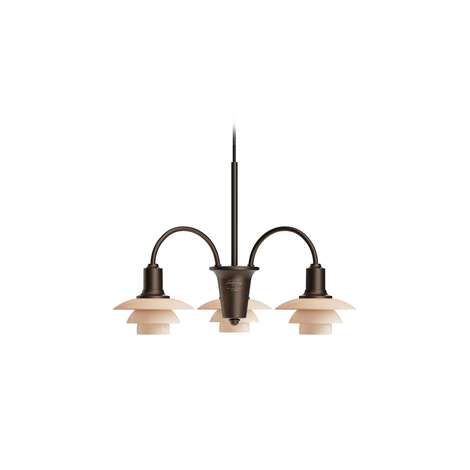 PH 1/1 kroonluchter, gebruneerd messing, 3-lamps - Louis Poulsen