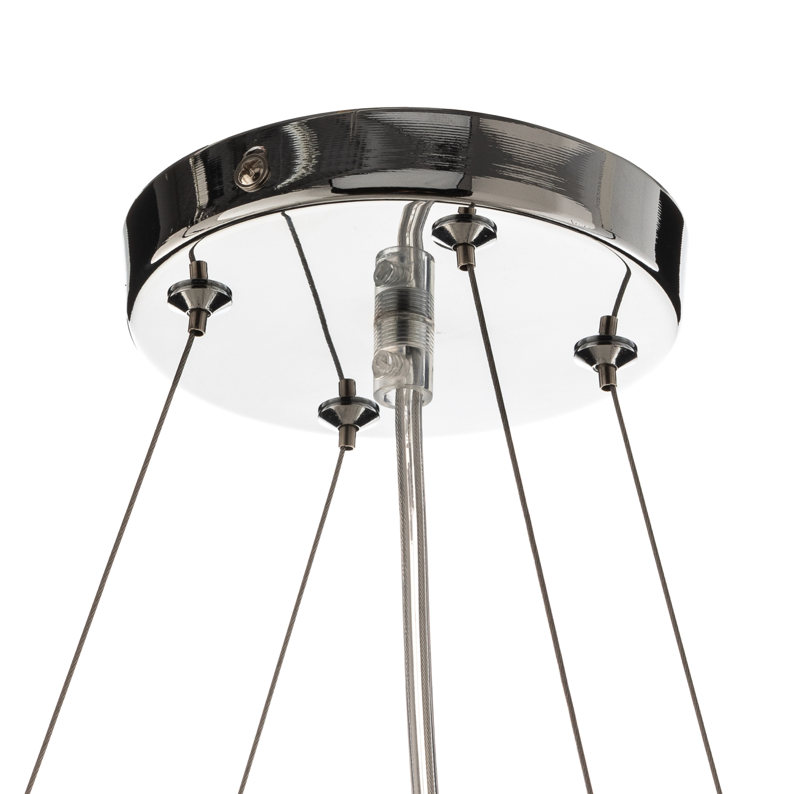 Suspension Laila avec pendentif cristal à 5 lampes