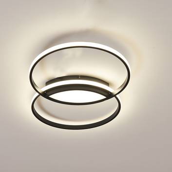 Lindby Valerna LED-Deckenlampe 31W stepdim schwarz
