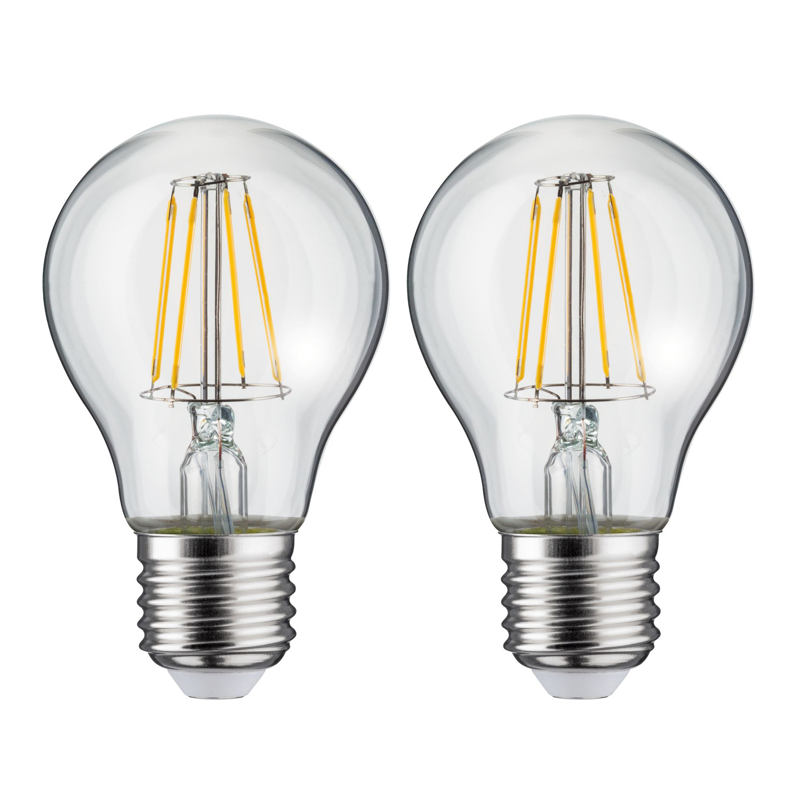 Paulmann LED bulb E27 5 W 2,700 K filament 2-pack