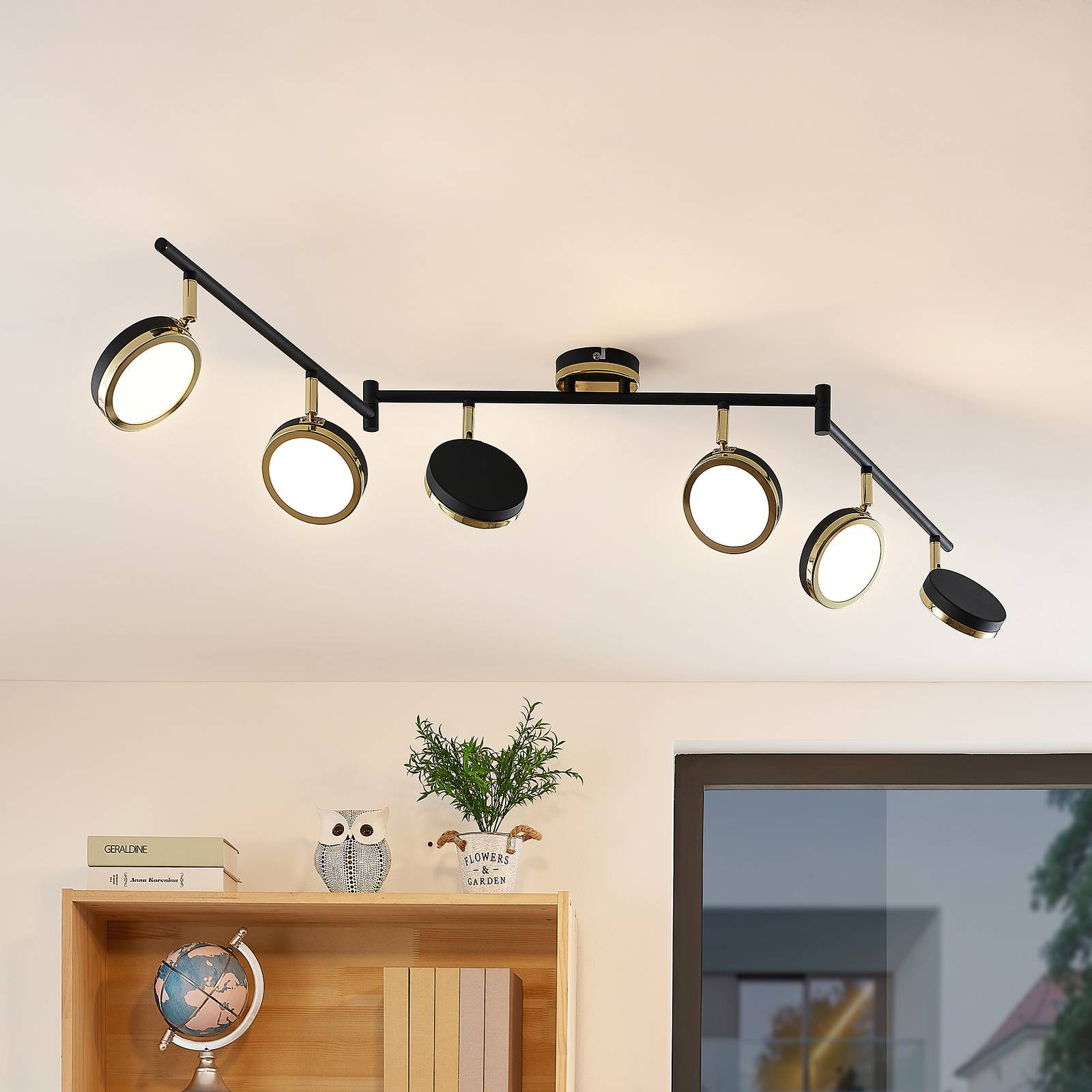 Lindby Alsani spot sufitowy LED 6-punktowy