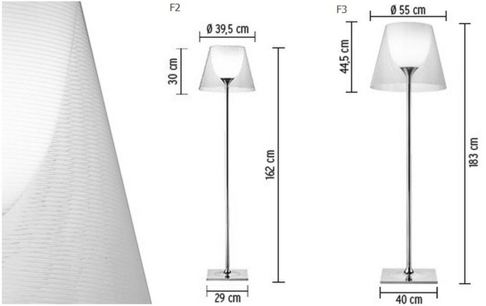 KTribe F2 Podna lampa Transparentan - Flos