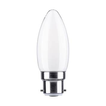 Paulmann ampoule bougie LED B22d 4,7W 4 000K opale