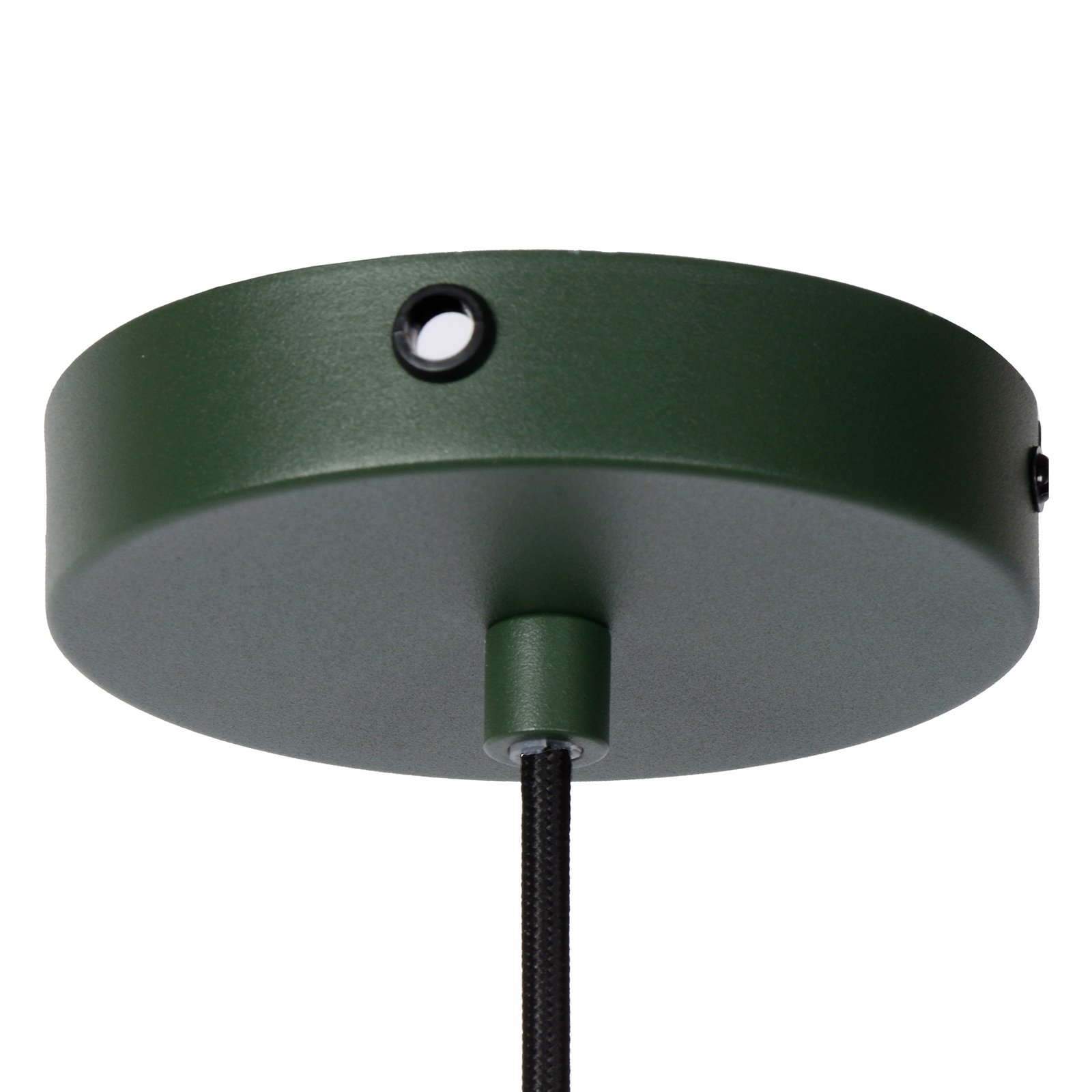 Plieninis pakabinamas šviestuvas "Siemon", Ø 40 cm, žalias