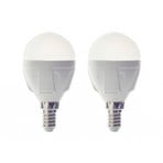 Żarówka kropla LED Lindby, E14, 4,9 W, 3000 K, 470 lm, zestaw 2 szt