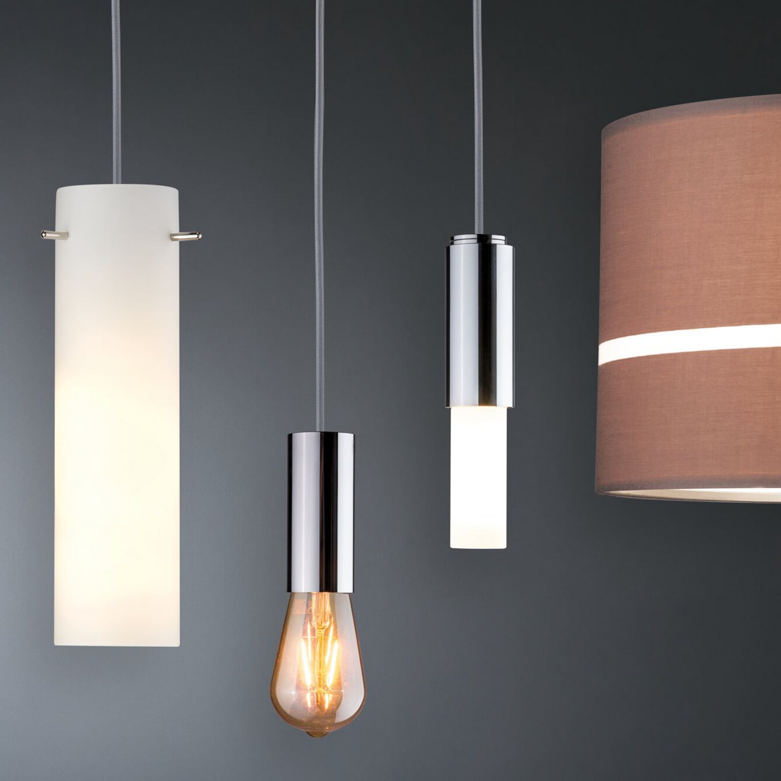 Paulmann URail hanglamp 2Easy, signaalwit, metaal, E27