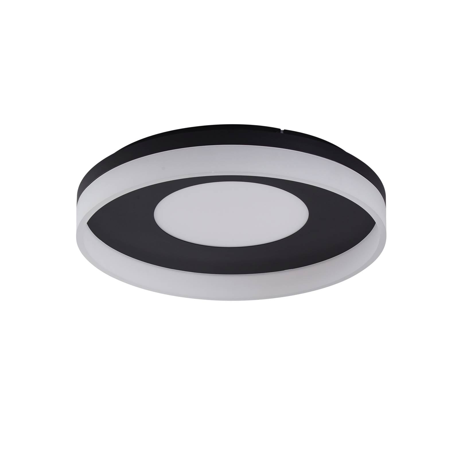 Lucande Smart LED-Deckenlampe Squillo schwarz Tuya RGBW CCT