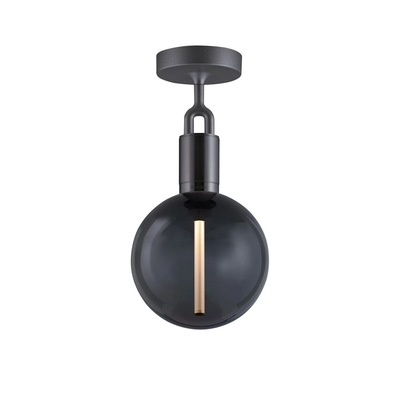 Buster + Punch Forked gunmetal/Glas rauch Ø 20cm