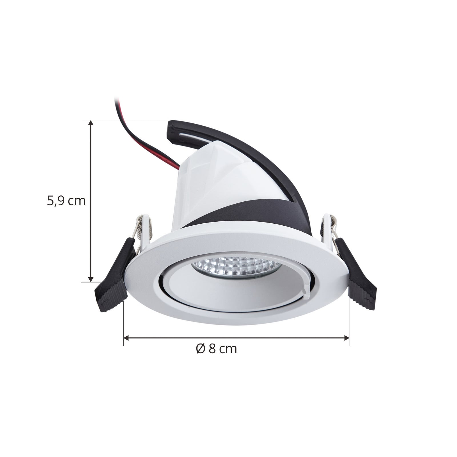 Arcchio Harcos downlight LED, blanc, Ø 11 cm, 4.000K