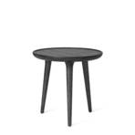 Accent Side Table Black Stained Oak Small Ø45 - Mater