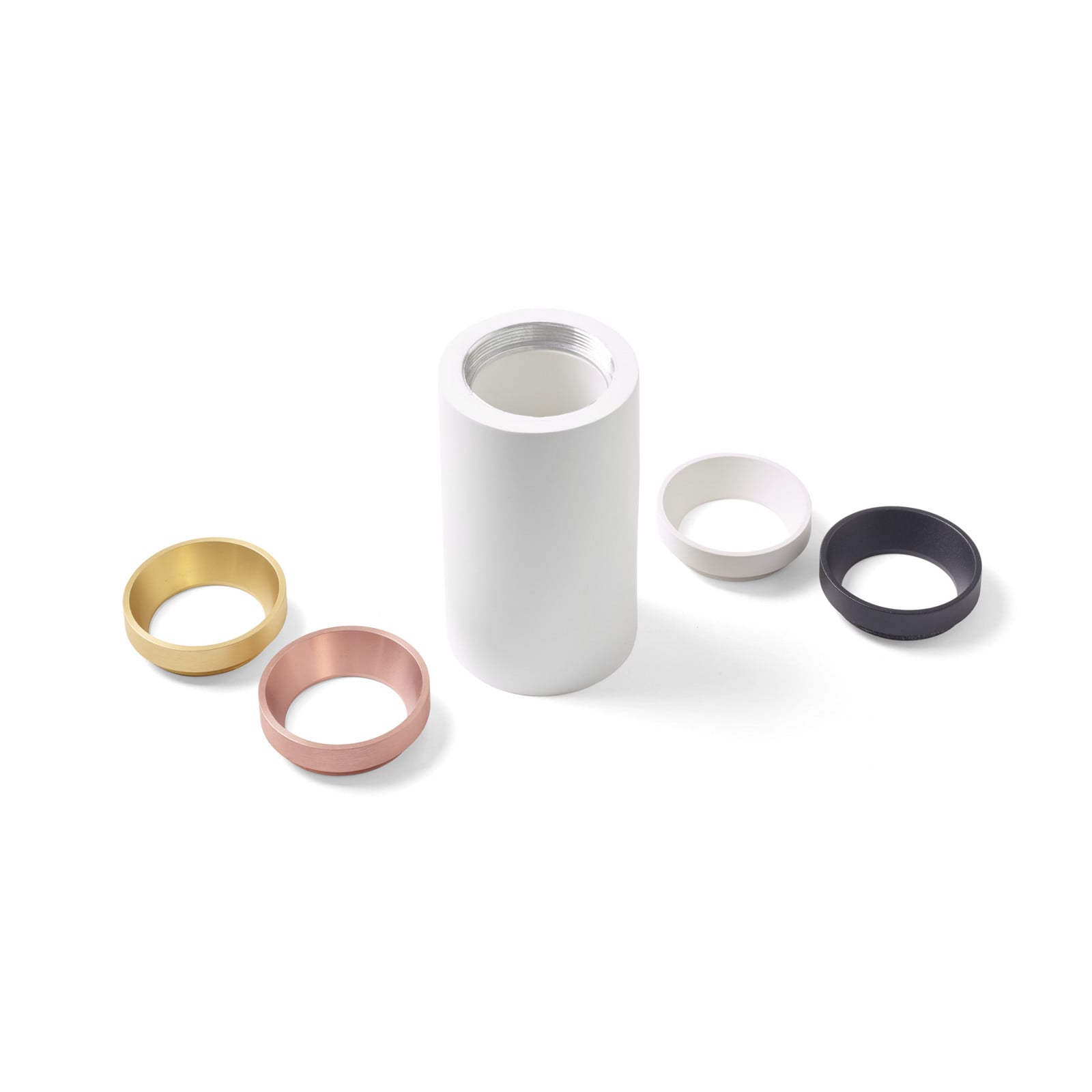 TECNICO by Sforzin Plafonieră Propilei alb/negru/brass/copper gips - Camera de zi / sufragerie - modern - alb negru alamă cupru - Tencuială / Argilă