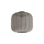 Lindby Helin ceiling light, grey, fabric, Ø 35 cm