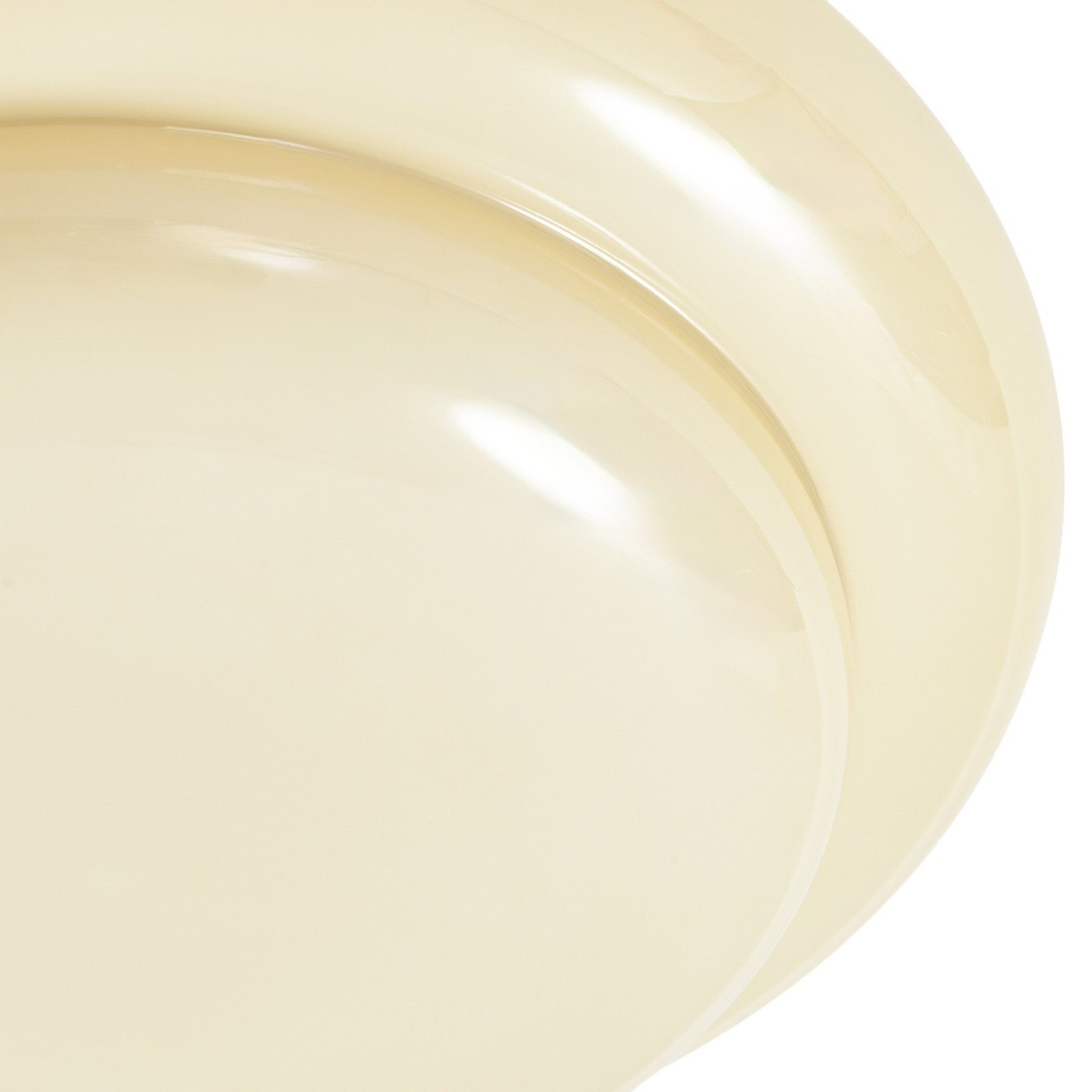 Plafonnier Leilani, jaune, E27, Ø 35 cm, verre - Lucande Plafonnier Leilani, jaune, E27, Ø 35 cm, verre - Lucande