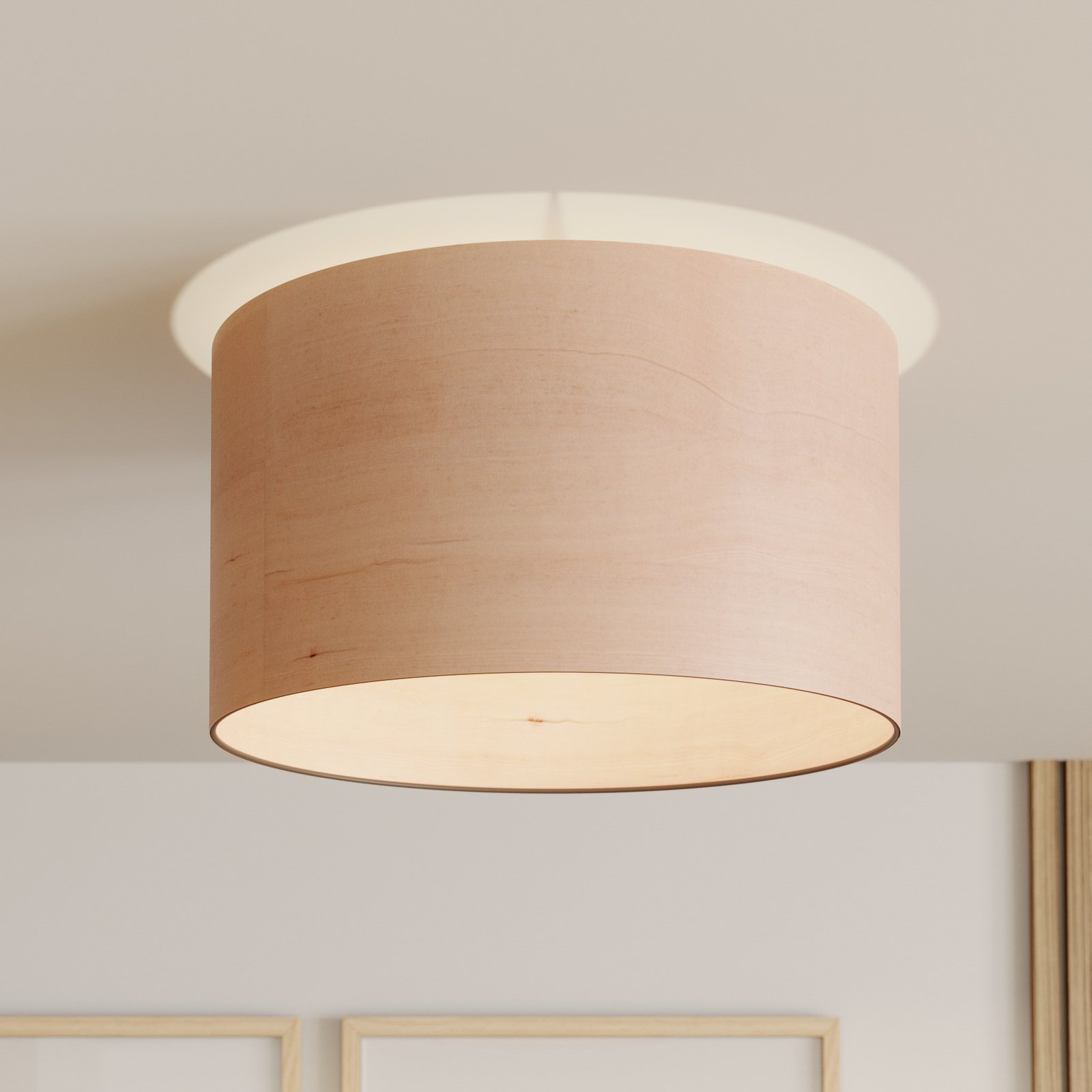 Envostar Veneer ceiling light, alder veneer