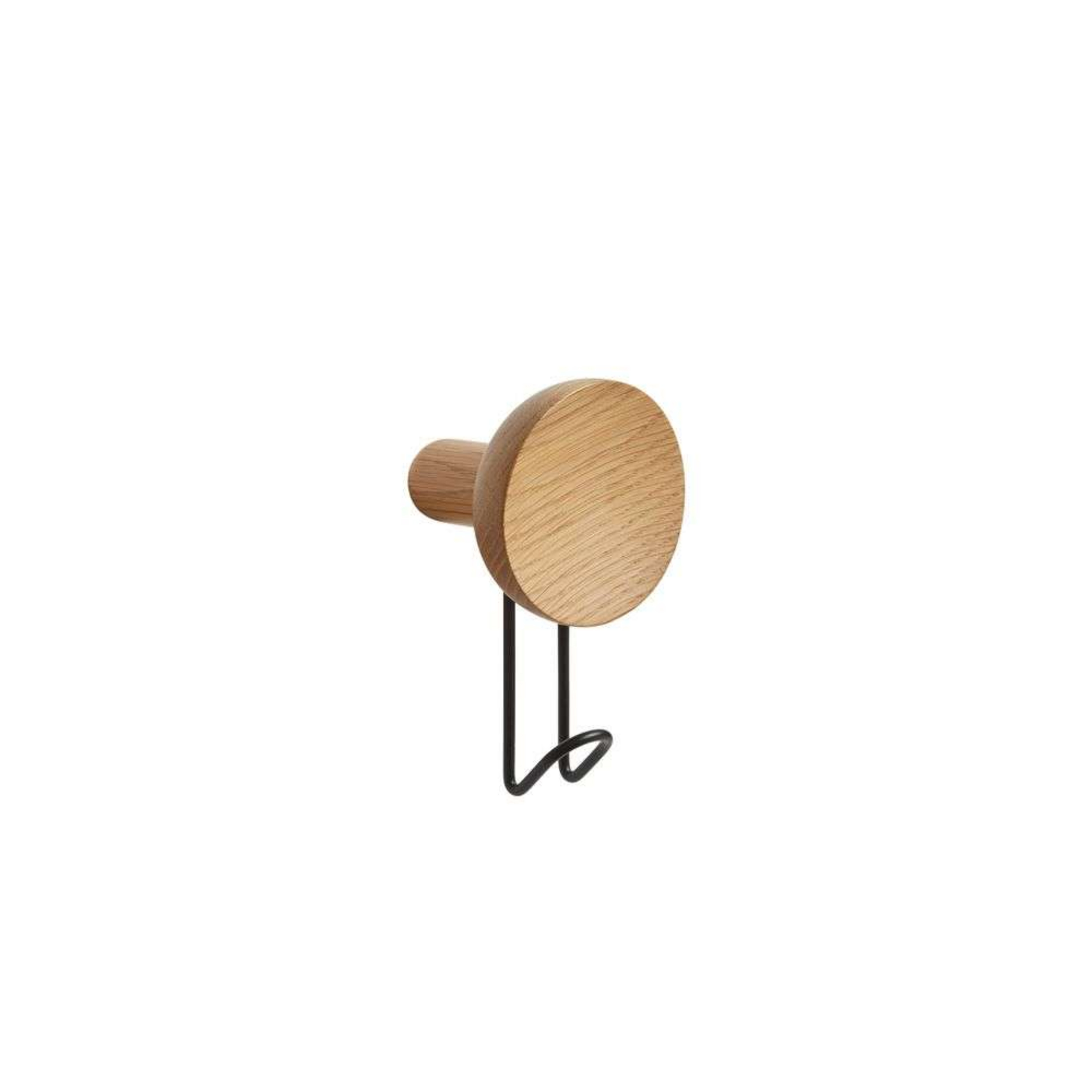 Around Kleiderhaken Large Oak/Black - Woud