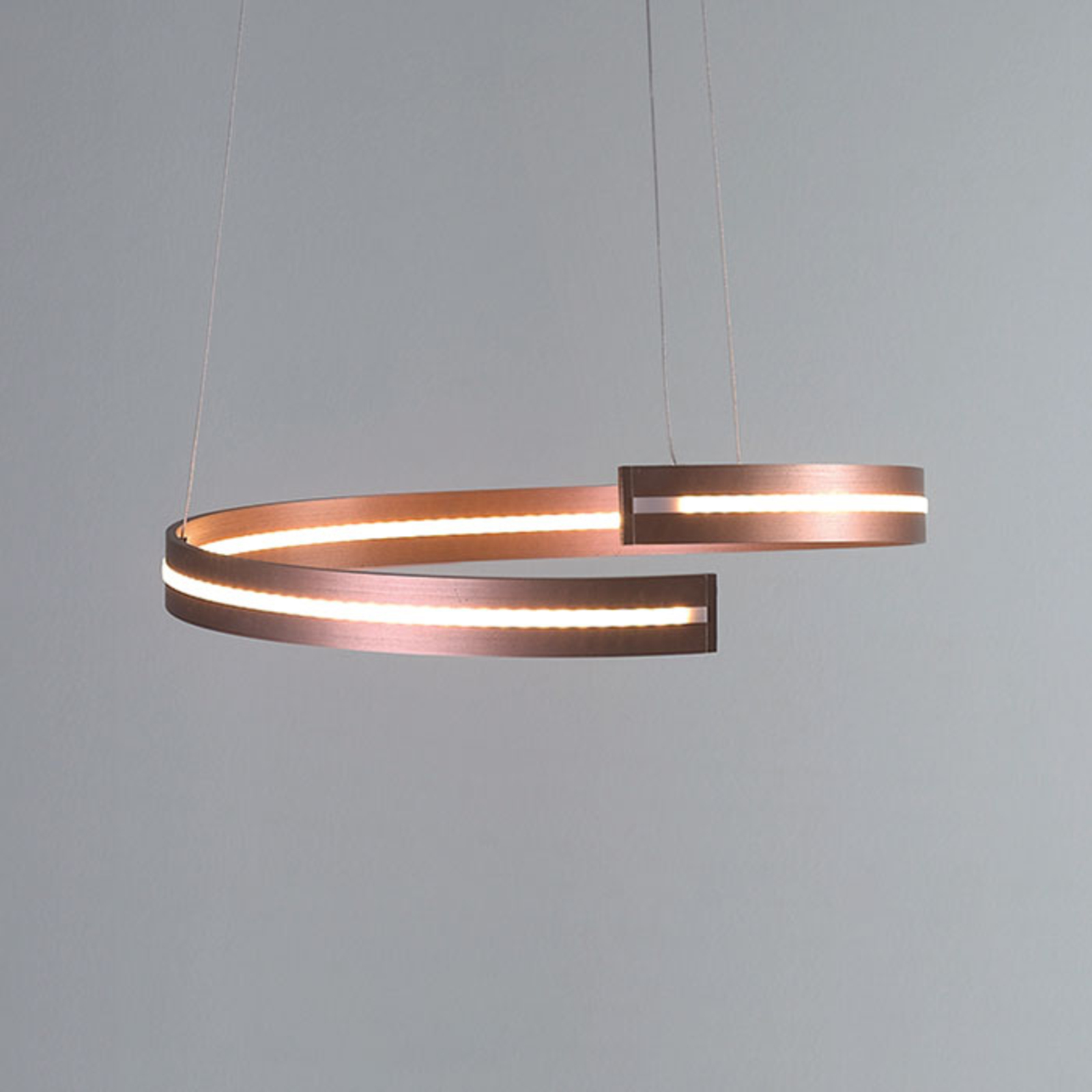 Bopp Break - LED-Hängeleuchte, 40 cm roségold