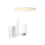 Applique LED Kelly, spot orientable, blanc/nickel