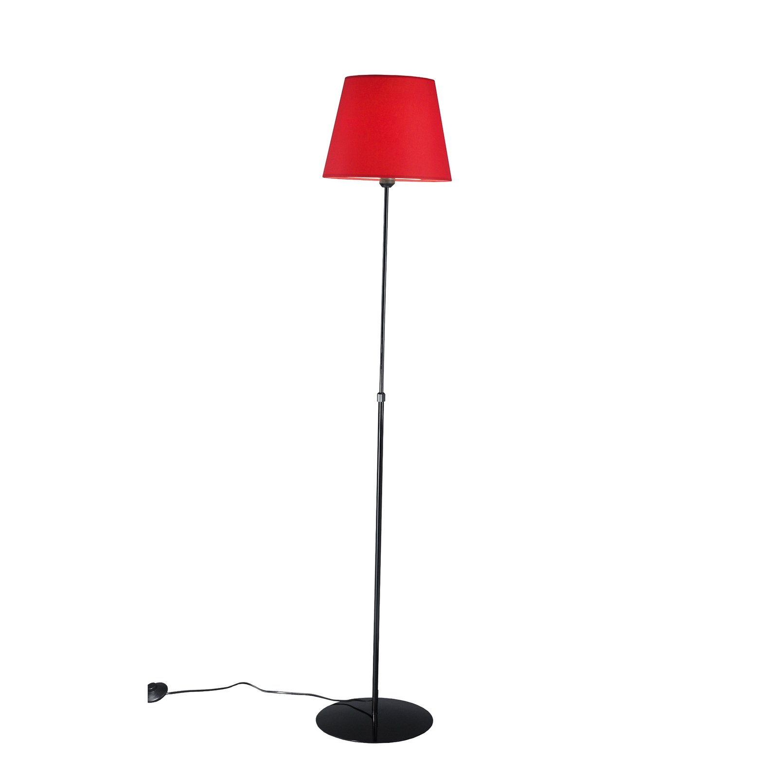 Aluminor Store lámpara de pie, negro/rojo