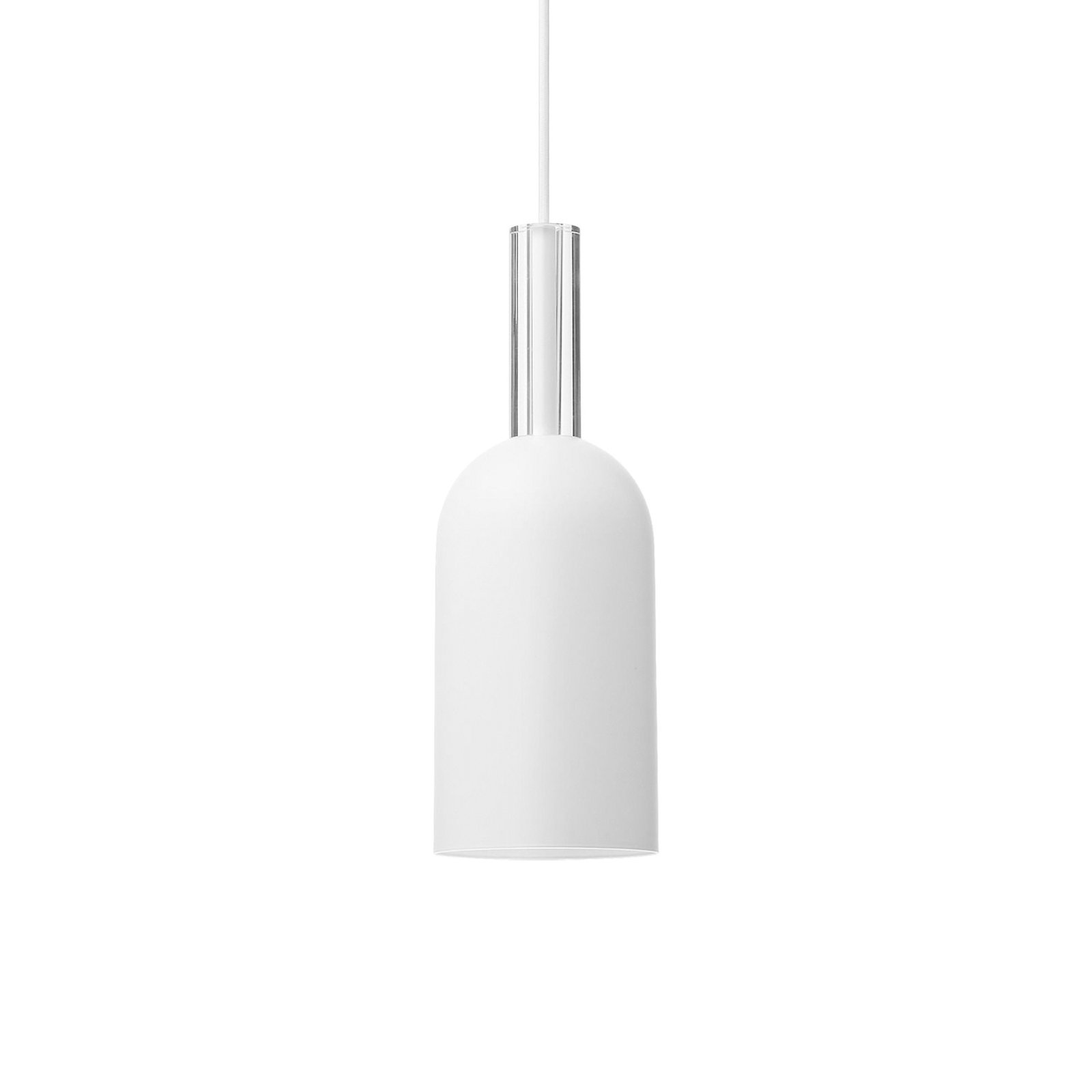 Hanglamp AYTM Luceo, cilinder, wit, Ø 12 cm