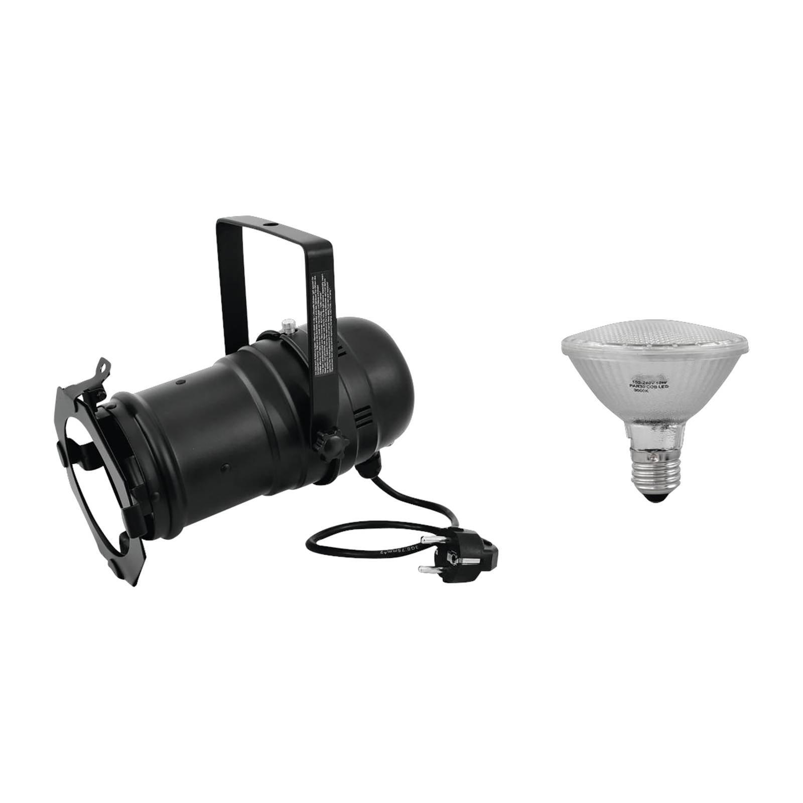 Levně EUROLITE Set PAR-30 spot LED reflektor černá