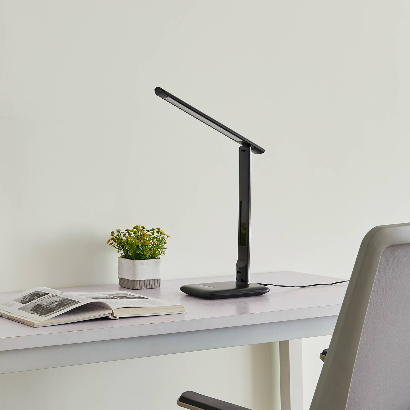 Zdjęcia - Lampa stołowa Lindby Cerula lampka biurkowa LED ze ściemniaczem 