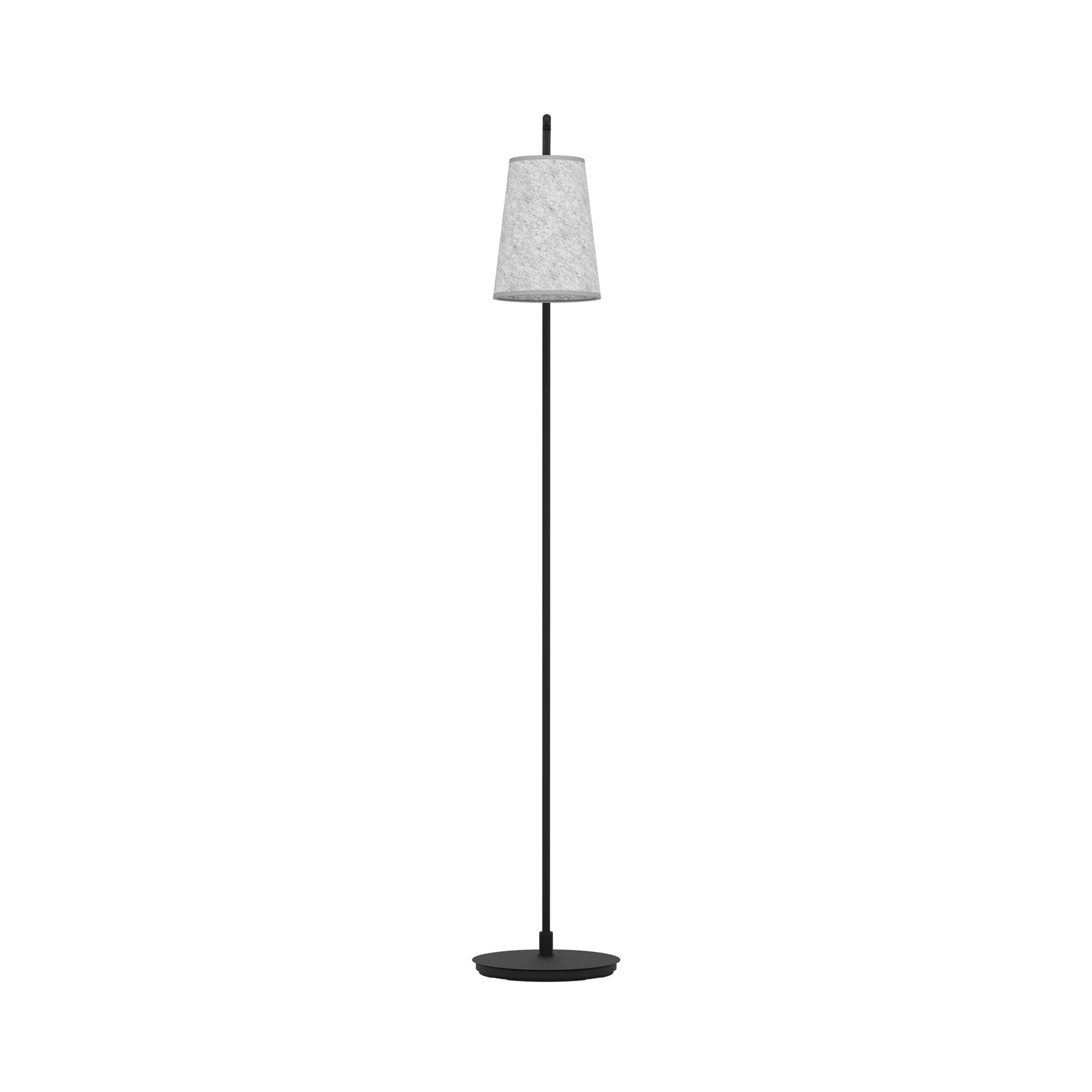 Alsager floor lamp with a felt lampshade