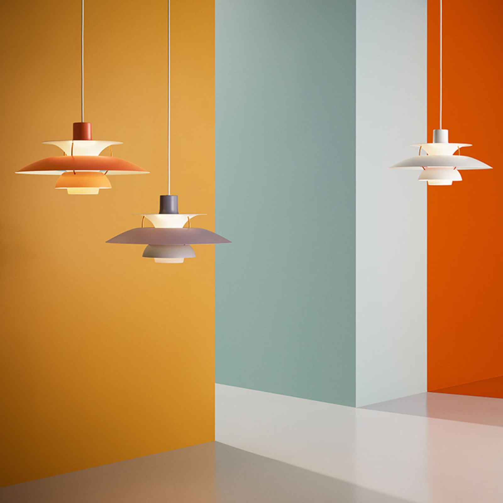 PH 5 Pendant Hues Of Orange - Louis Poulsen