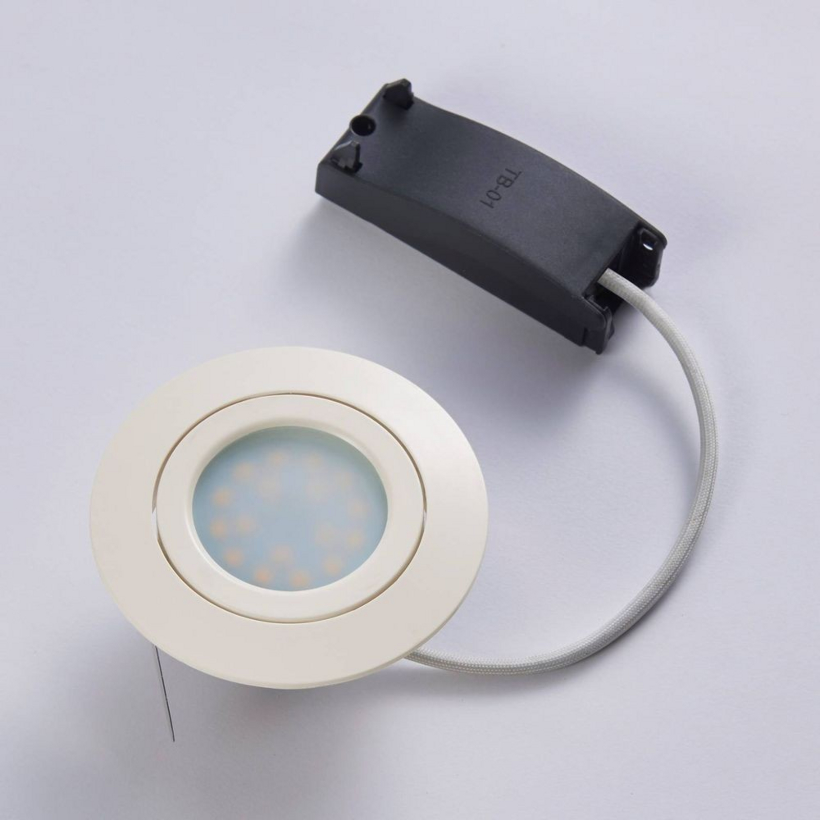 Andrej Round LED Einbauspots Cream - Lindby