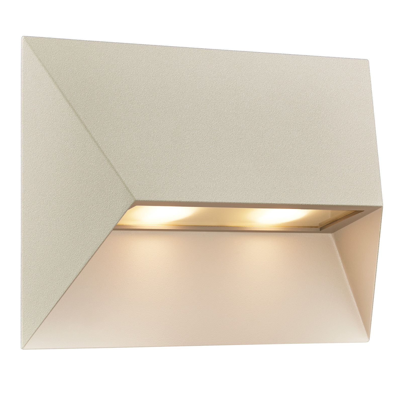 Außenwandleuchte Pontio 27 eckig, Breite 27 cm