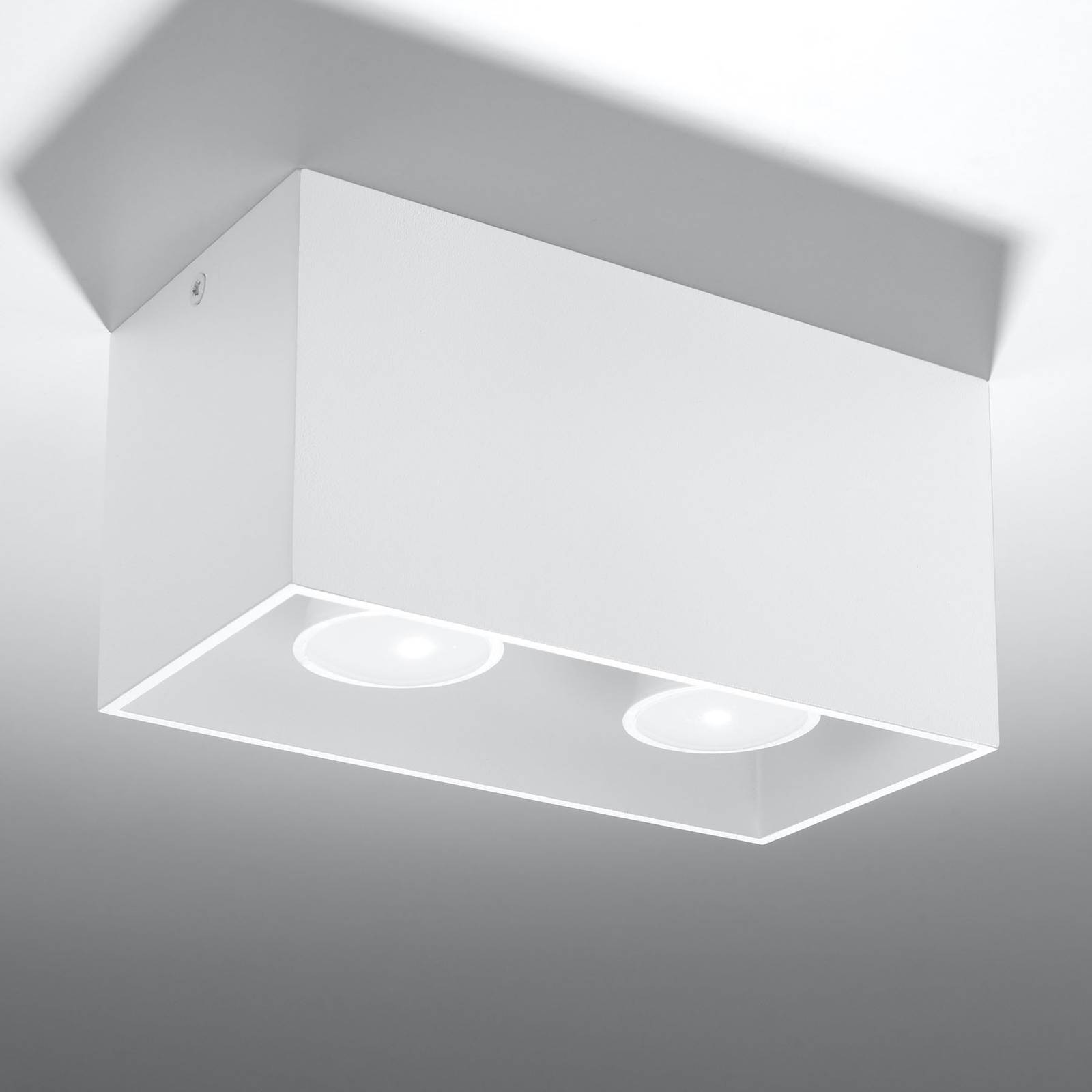 Lampa sufitowa Ara Maxi aluminium 2-pkt. biała