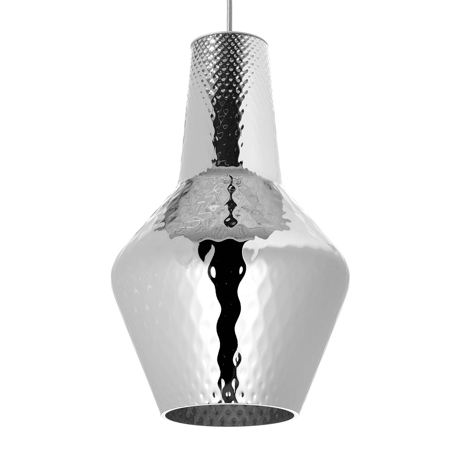 Billede af Hængelampe Romeo 130 cm metallisk sølv