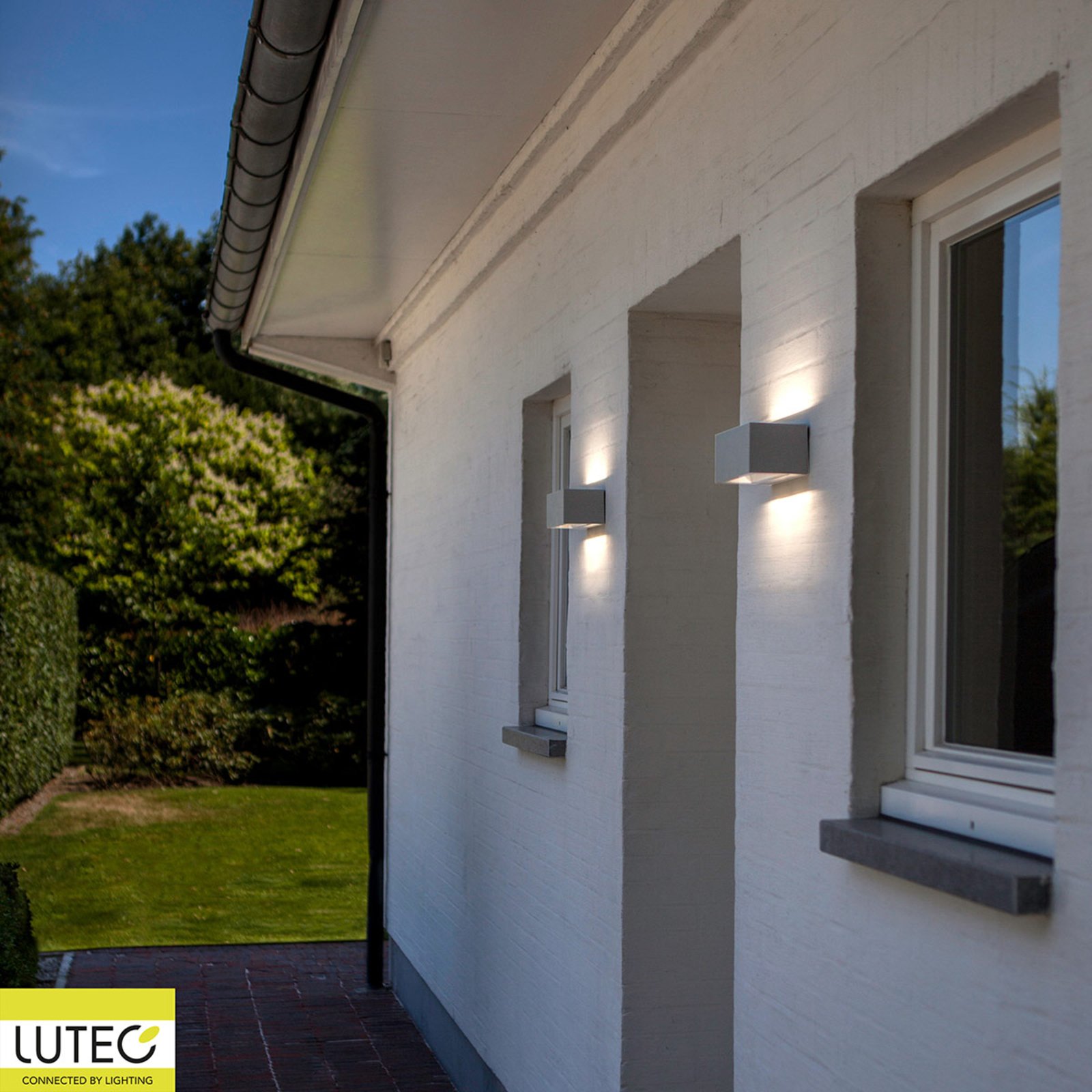 Gemini LED outdoor wall light 14 cm