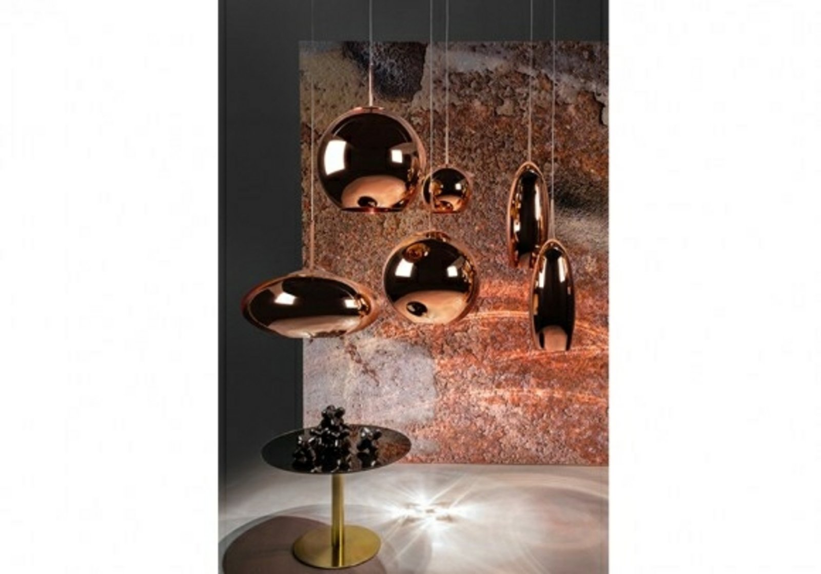 Copper Round LED Lustră Pendul Ø25 - Tom Dixon